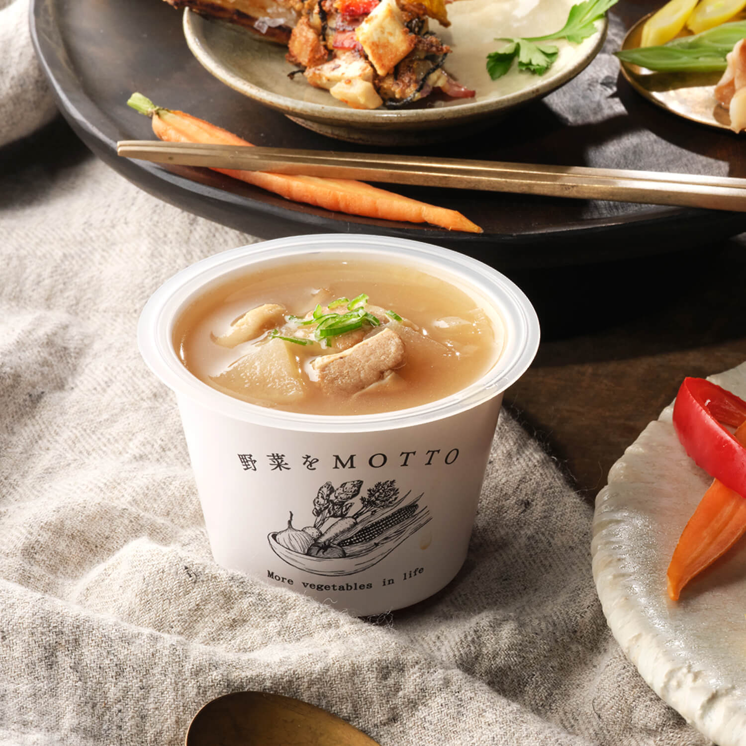 国産豚バラと大根と生姜のほっこりぽかぽか養生スープ