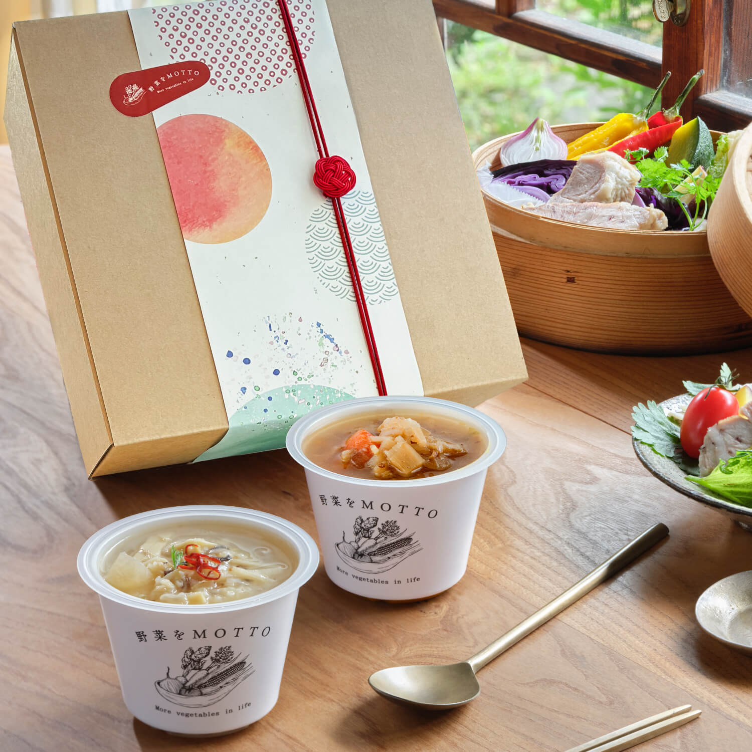 【和風帯・水引】和風スープ4個ギフトセット