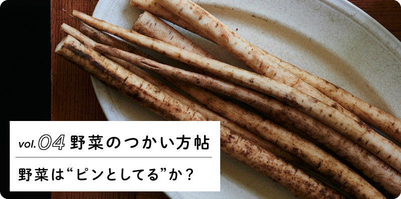 野菜は“ピンとしてる”か？｜野菜の使い方帖 vol.04