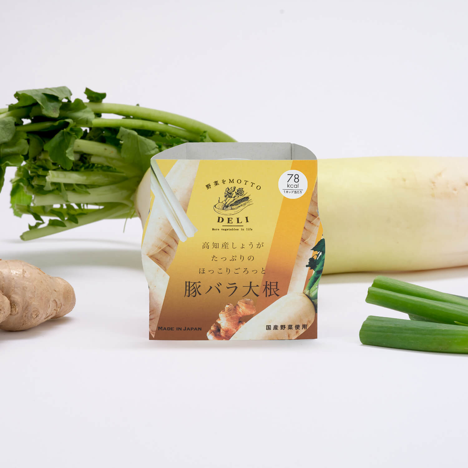 先行販売【DELI】高知産しょうがたっぷりのほっこりごろっと豚バラ大根